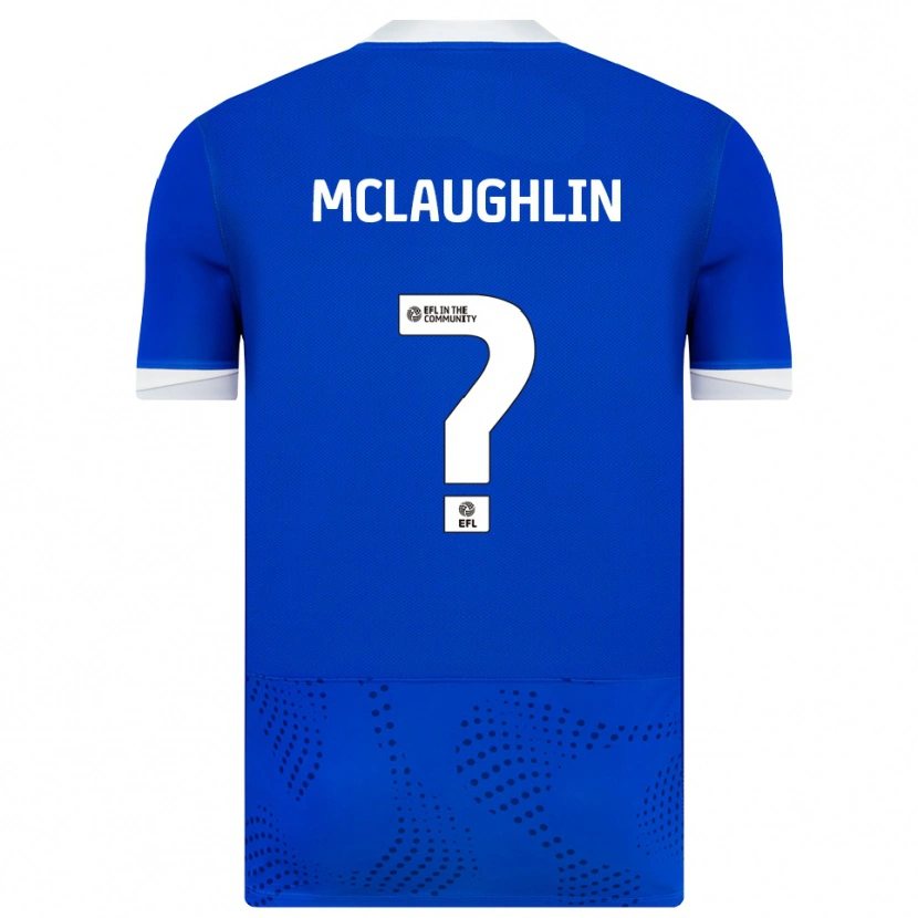 Danxen Mujer Camiseta Erin Mclaughlin #0 Azul Blanco 1ª Equipación 2025/26 La Camisa México