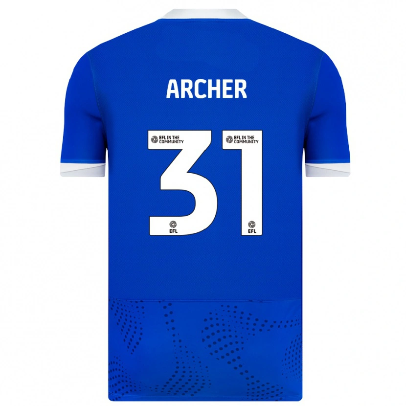 Danxen Mujer Camiseta Jordan Archer #31 Azul Blanco 1ª Equipación 2025/26 La Camisa México