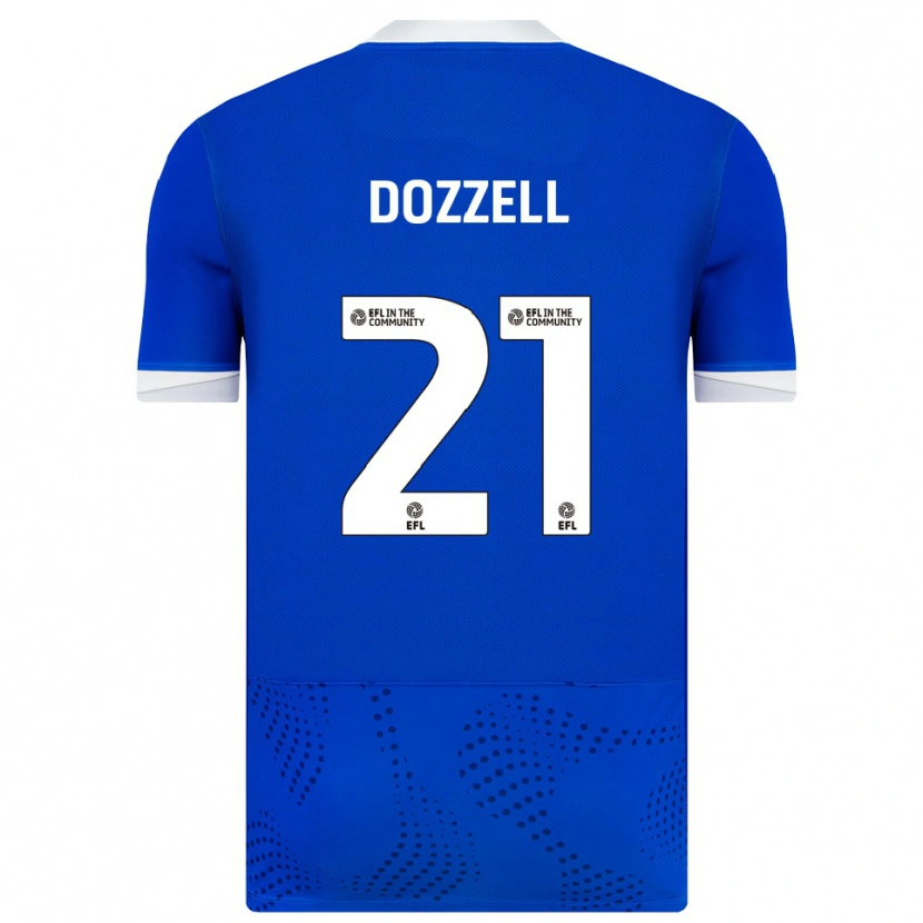 Danxen Mujer Camiseta Andre Dozzell #21 Azul Blanco 1ª Equipación 2025/26 La Camisa México
