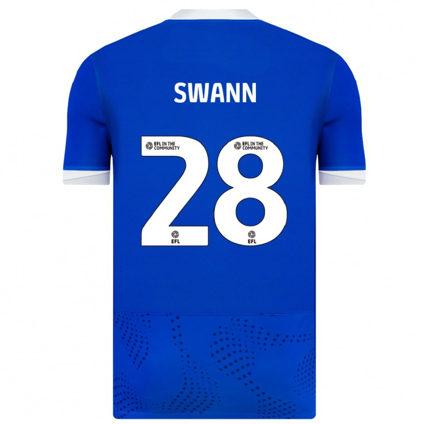 Danxen Mujer Camiseta Reuben Swann #28 Azul Blanco 1ª Equipación 2025/26 La Camisa México