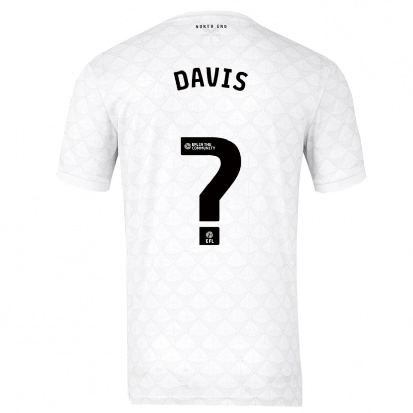 Danxen Mujer Camiseta Tommy Davis #0 Blanco Rojo 1ª Equipación 2025/26 La Camisa México