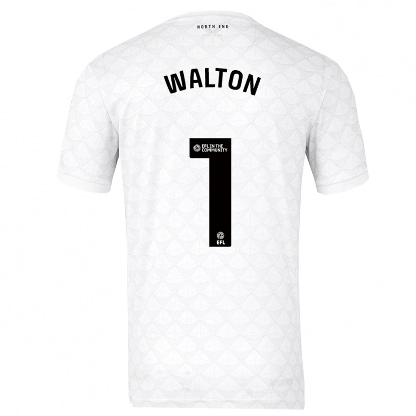 Danxen Mujer Camiseta Jack Walton #1 Blanco Rojo 1ª Equipación 2025/26 La Camisa México