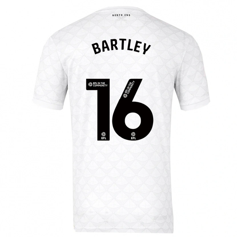 Danxen Mujer Camiseta Melanie Bartley #16 Blanco Rojo 1ª Equipación 2025/26 La Camisa México