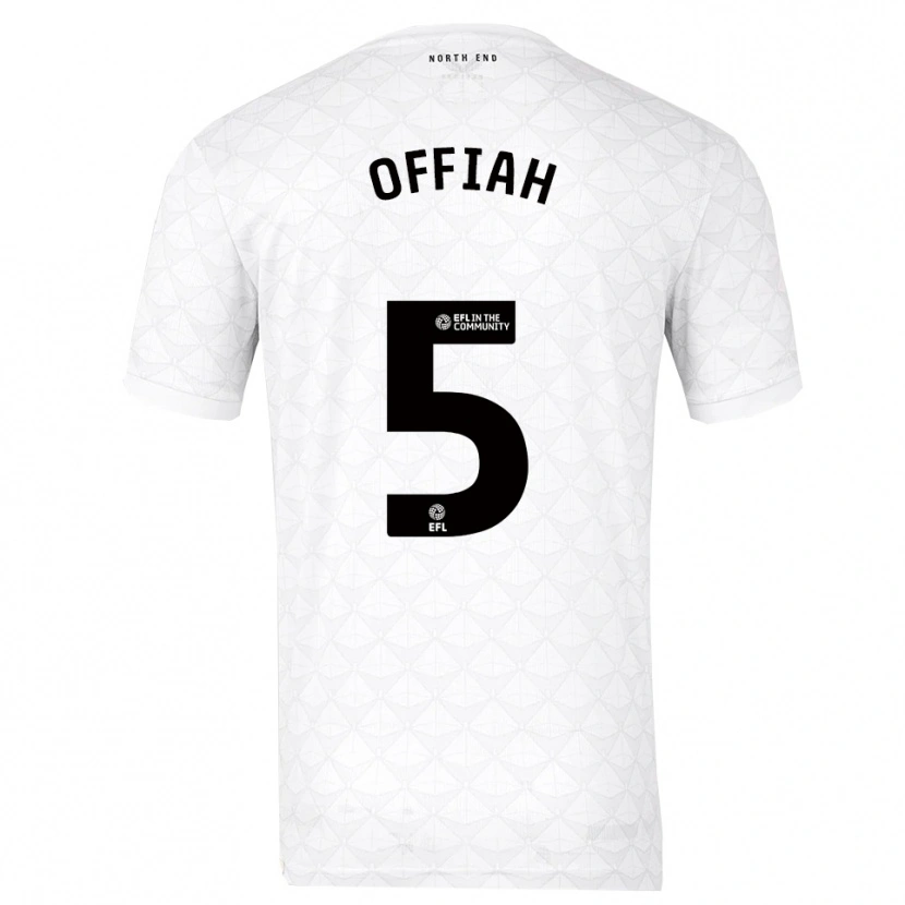 Danxen Mujer Camiseta Odeluga Offiah #5 Blanco Rojo 1ª Equipación 2025/26 La Camisa México