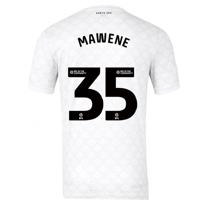 Danxen Mujer Camiseta Noah Mawene #35 Blanco Rojo 1ª Equipación 2025/26 La Camisa México