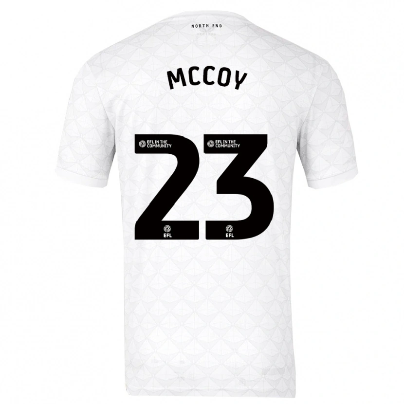 Danxen Mujer Camiseta Faye Mccoy #23 Blanco Rojo 1ª Equipación 2025/26 La Camisa México