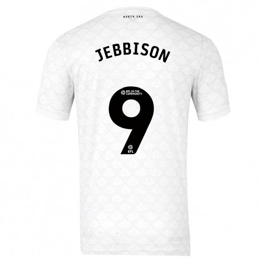 Danxen Mujer Camiseta Daniel Jebbison #9 Blanco Rojo 1ª Equipación 2025/26 La Camisa México