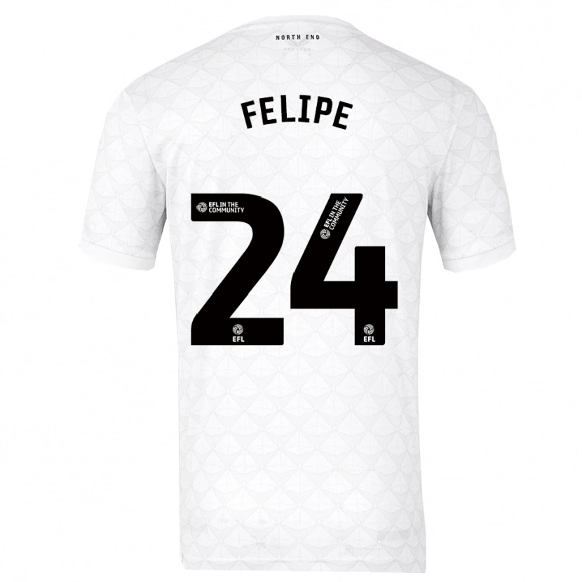 Danxen Mujer Camiseta Felipinho #24 Blanco Rojo 1ª Equipación 2025/26 La Camisa México