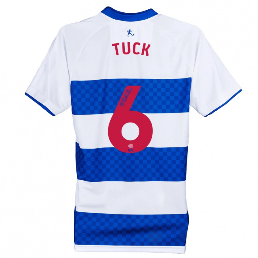Danxen Mujer Camiseta Alfie Tuck #6 Azul Blanco 1ª Equipación 2025/26 La Camisa México