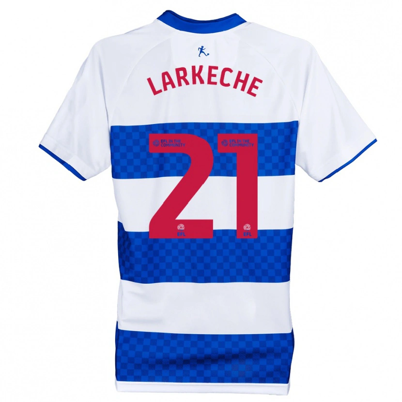 Danxen Mujer Camiseta Ziyad Larkeche #21 Azul Blanco 1ª Equipación 2025/26 La Camisa México
