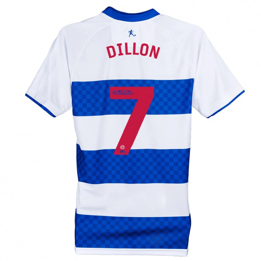 Danxen Mujer Camiseta Cian Dillon #7 Azul Blanco 1ª Equipación 2025/26 La Camisa México