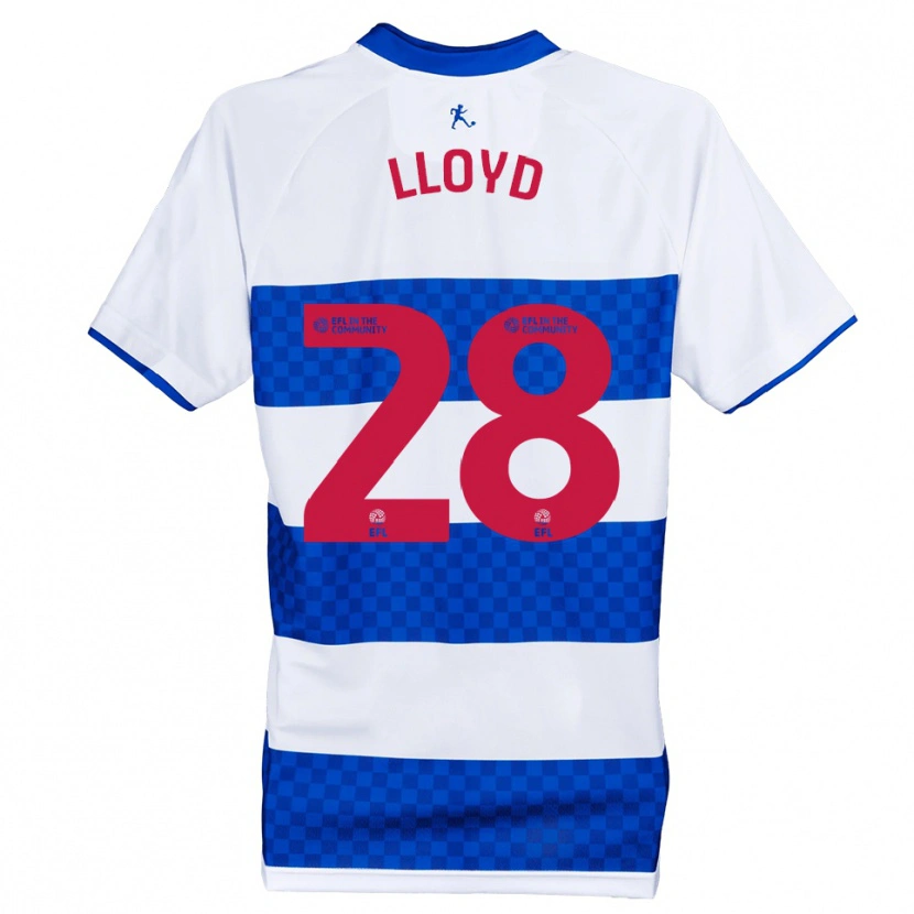 Danxen Mujer Camiseta Alfie Lloyd #28 Azul Blanco 1ª Equipación 2025/26 La Camisa México