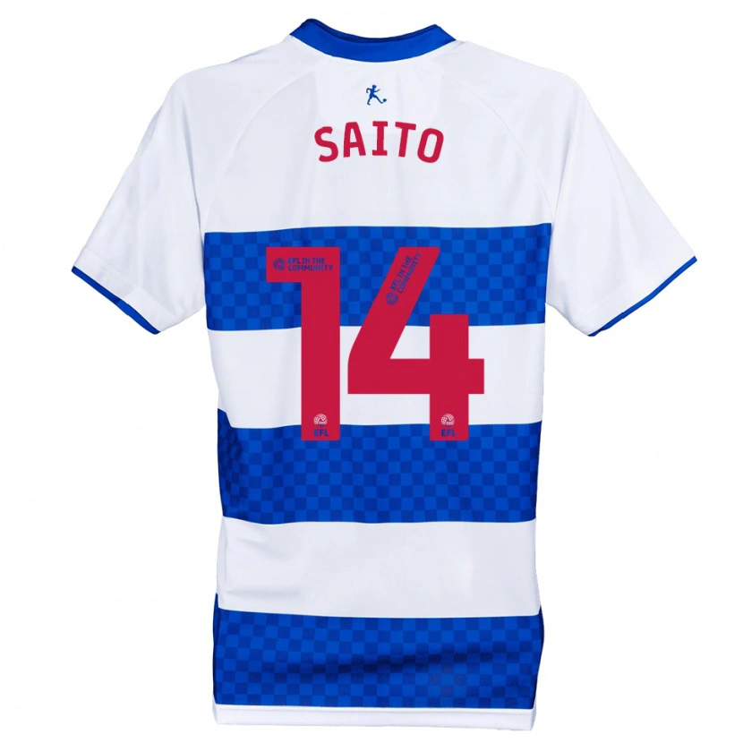 Danxen Mujer Camiseta Koki Saito #14 Azul Blanco 1ª Equipación 2025/26 La Camisa México