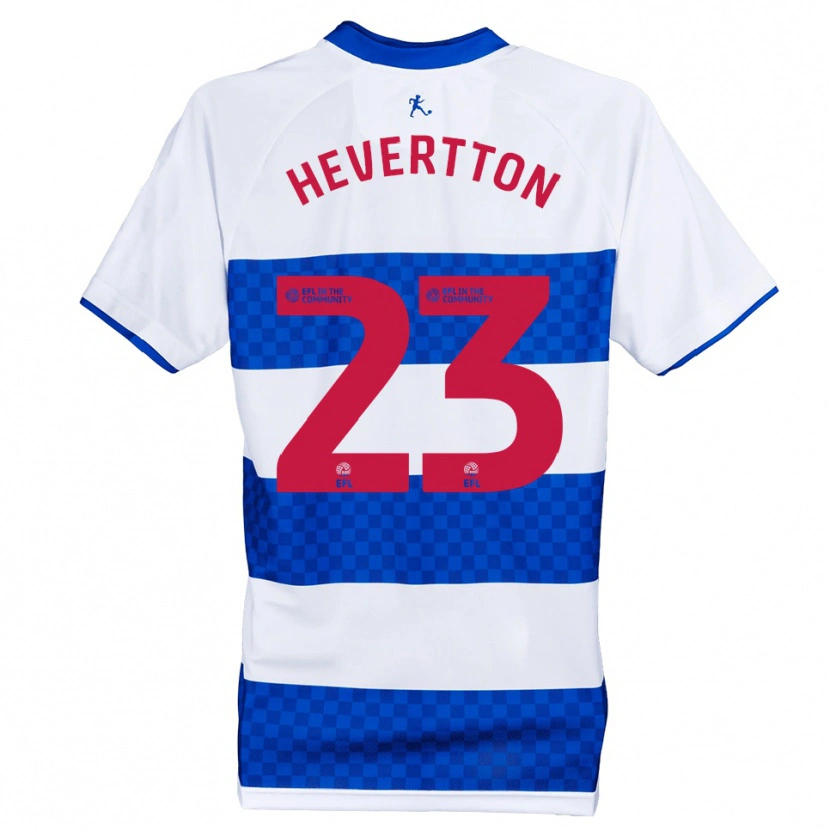 Danxen Mujer Camiseta Hevertton #23 Azul Blanco 1ª Equipación 2025/26 La Camisa México