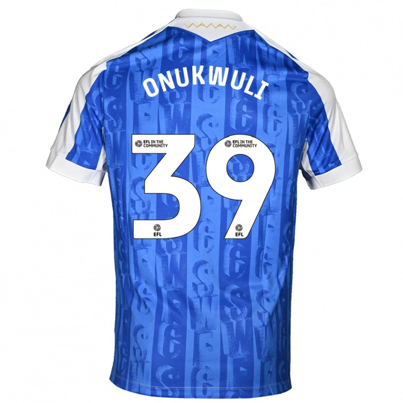 Danxen Mujer Camiseta Favour Onukwuli #39 Azul Blanco 1ª Equipación 2025/26 La Camisa México