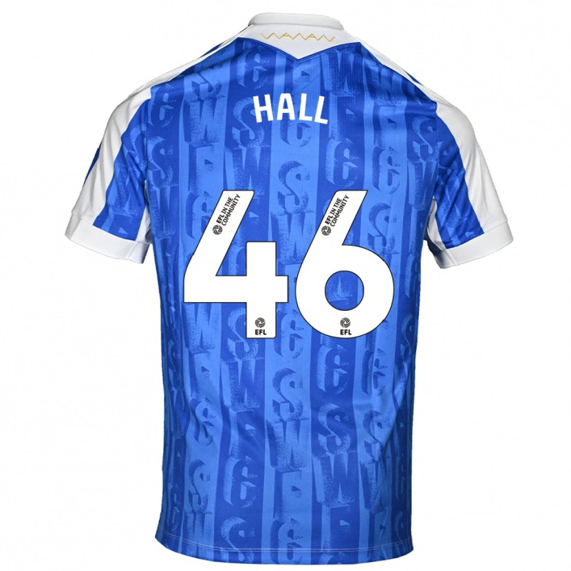 Danxen Mujer Camiseta Jack Hall #46 Azul Blanco 1ª Equipación 2025/26 La Camisa México
