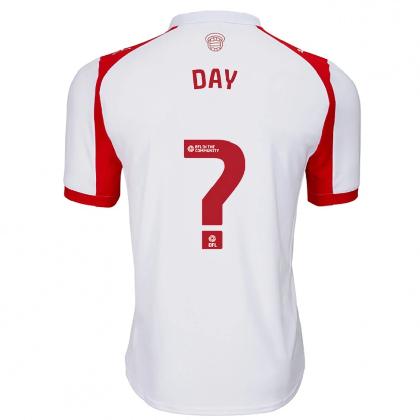 Danxen Mujer Camiseta Lewis Day #0 Blanco Rojo 1ª Equipación 2025/26 La Camisa México