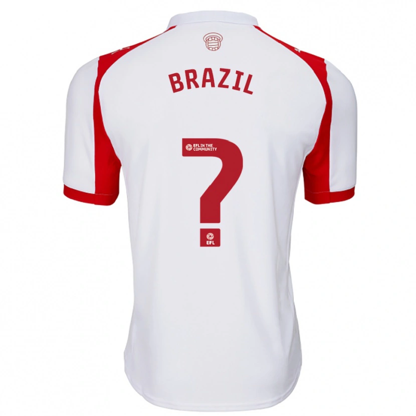 Danxen Mujer Camiseta Ellie Brazil #0 Blanco Rojo 1ª Equipación 2025/26 La Camisa México
