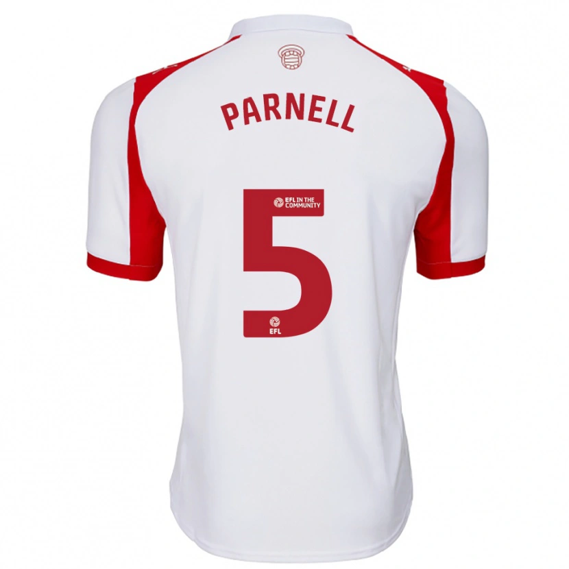 Danxen Mujer Camiseta Rosanna Parnell #5 Blanco Rojo 1ª Equipación 2025/26 La Camisa México