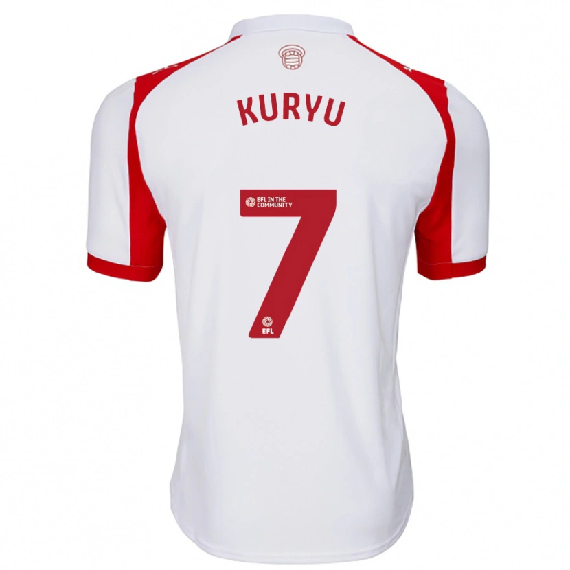 Danxen Mujer Camiseta Kuryu Matsuki #7 Blanco Rojo 1ª Equipación 2025/26 La Camisa México