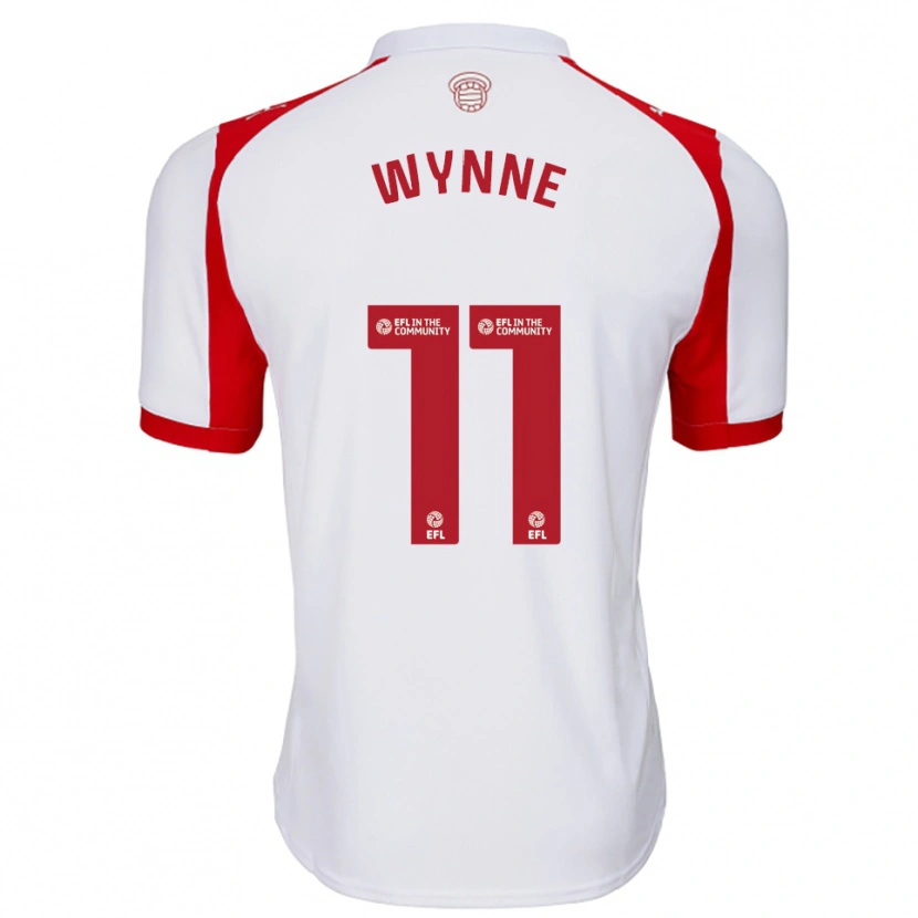 Danxen Mujer Camiseta Megan Wynne #11 Blanco Rojo 1ª Equipación 2025/26 La Camisa México