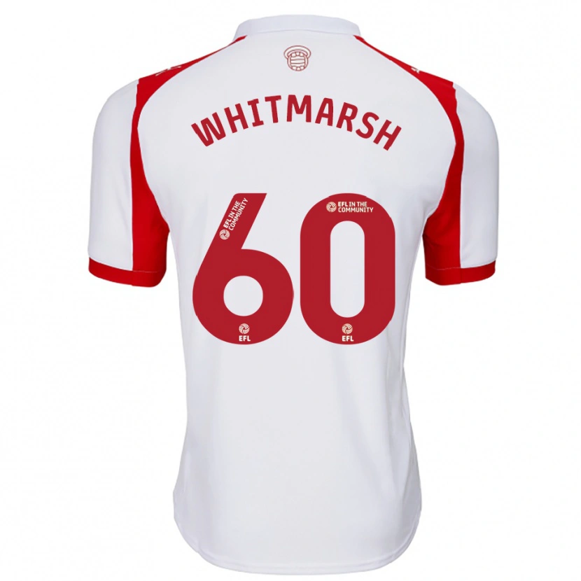 Danxen Mujer Camiseta Joe O'brien-Whitmarsh #60 Blanco Rojo 1ª Equipación 2025/26 La Camisa México