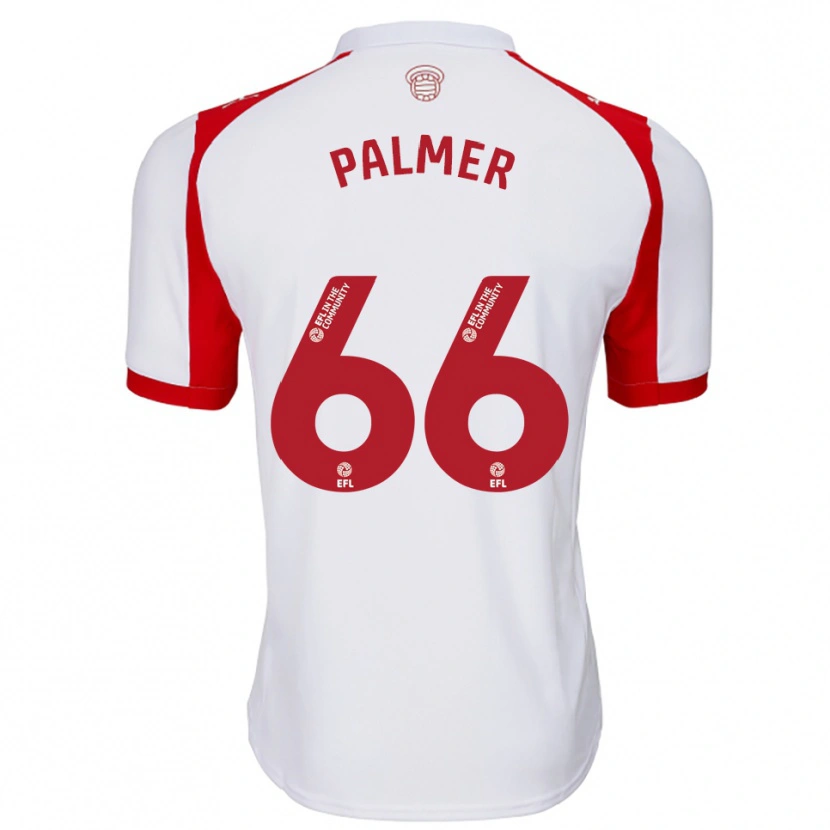 Danxen Mujer Camiseta Aimee Palmer #66 Blanco Rojo 1ª Equipación 2025/26 La Camisa México
