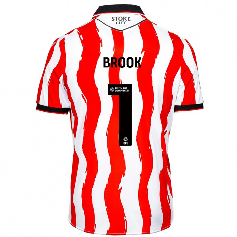 Danxen Mujer Camiseta Dominic Brook #1 Blanco Rojo 1ª Equipación 2025/26 La Camisa México