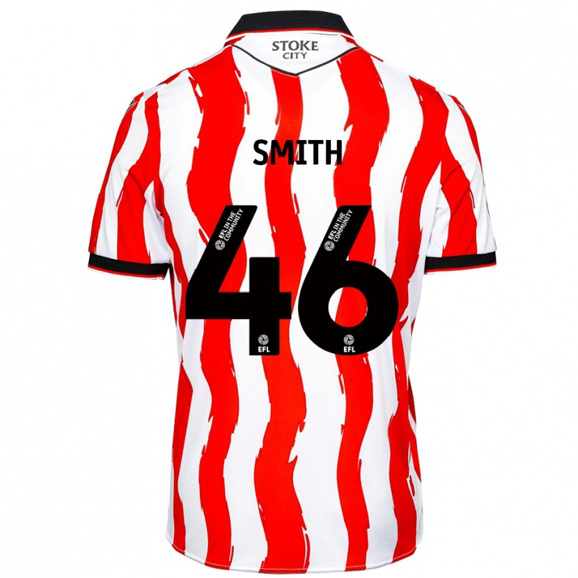 Danxen Mujer Camiseta William Smith #46 Blanco Rojo 1ª Equipación 2025/26 La Camisa México