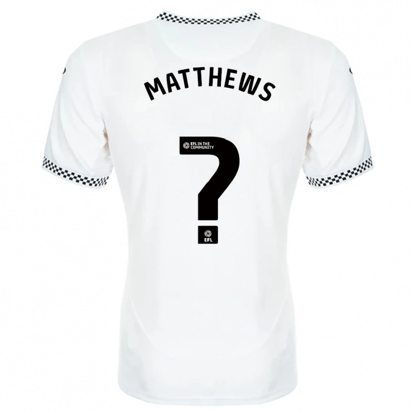 Danxen Mujer Camiseta Archie Matthews #0 Blanco Naranja 1ª Equipación 2025/26 La Camisa México