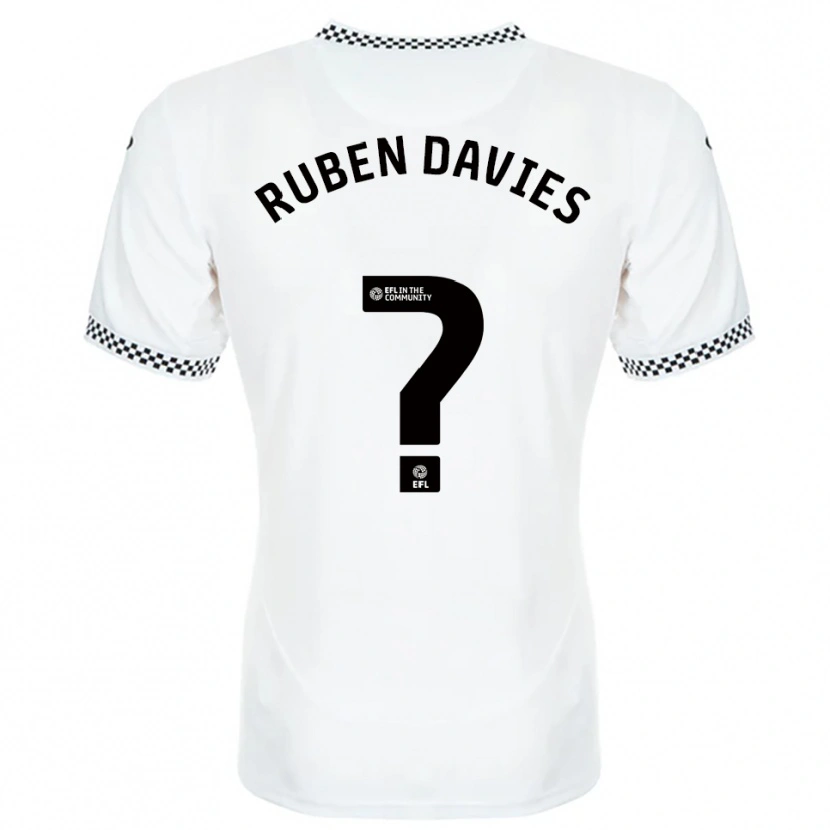 Danxen Mujer Camiseta Ruben Davies #0 Blanco Naranja 1ª Equipación 2025/26 La Camisa México