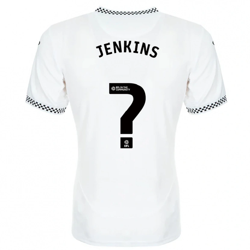Danxen Mujer Camiseta Kian Jenkins #0 Blanco Naranja 1ª Equipación 2025/26 La Camisa México