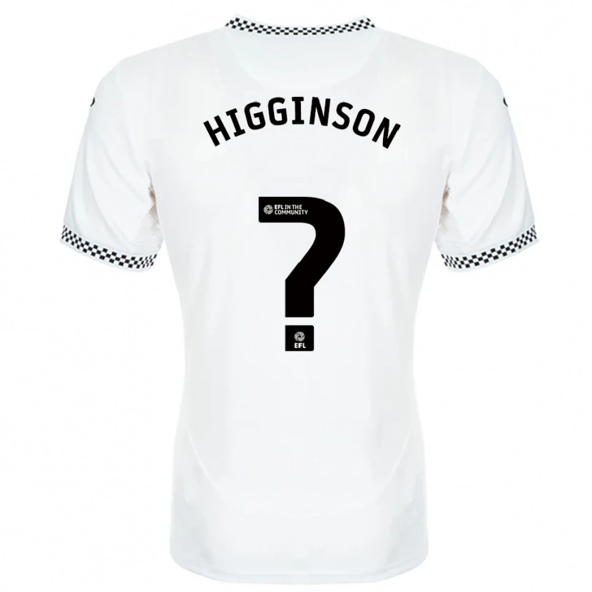 Danxen Mujer Camiseta Kiel Higginson #0 Blanco Naranja 1ª Equipación 2025/26 La Camisa México