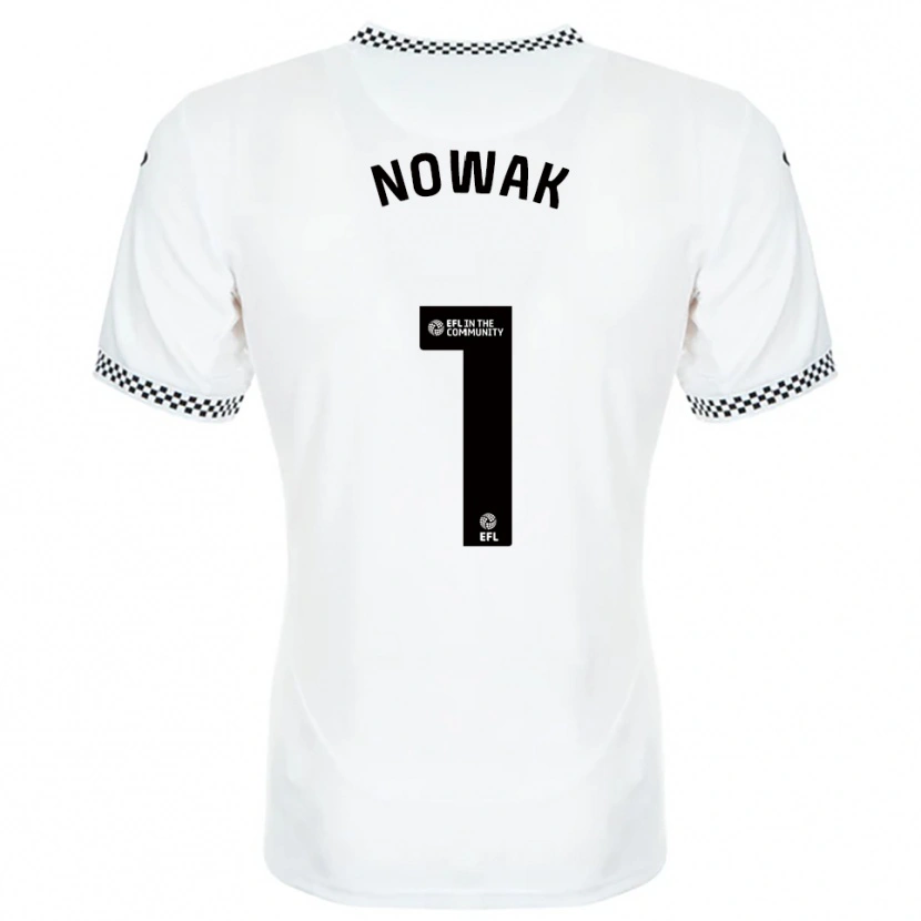 Danxen Mujer Camiseta Jakub Nowak #1 Blanco Naranja 1ª Equipación 2025/26 La Camisa México