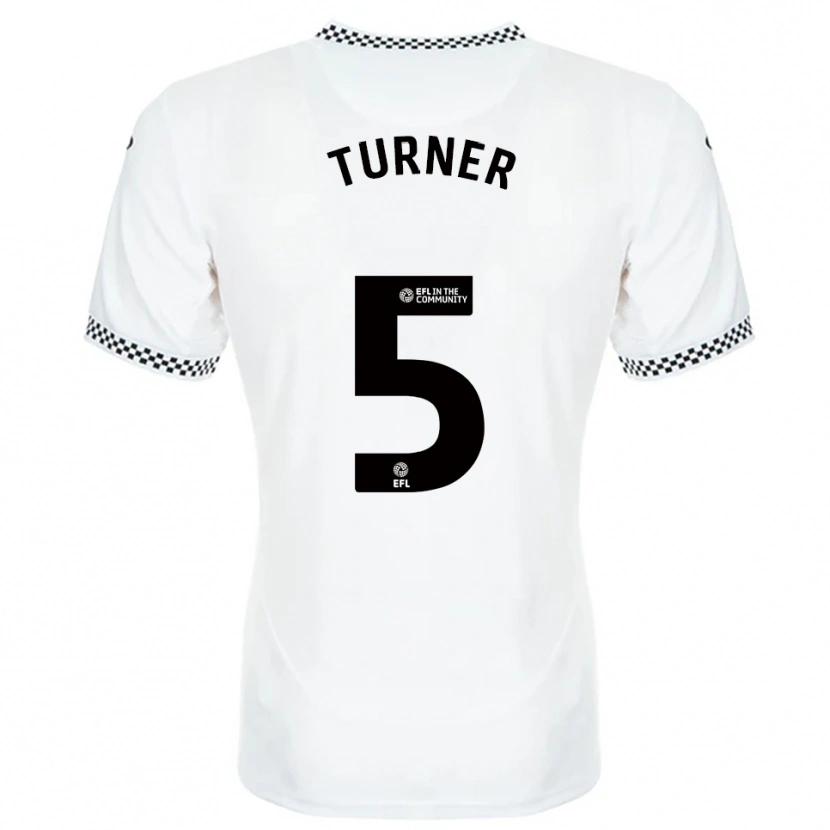 Danxen Mujer Camiseta Steph Turner #5 Blanco Naranja 1ª Equipación 2025/26 La Camisa México