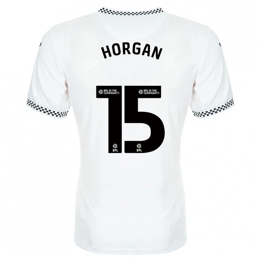 Danxen Mujer Camiseta Gwenan Horgan #15 Blanco Naranja 1ª Equipación 2025/26 La Camisa México
