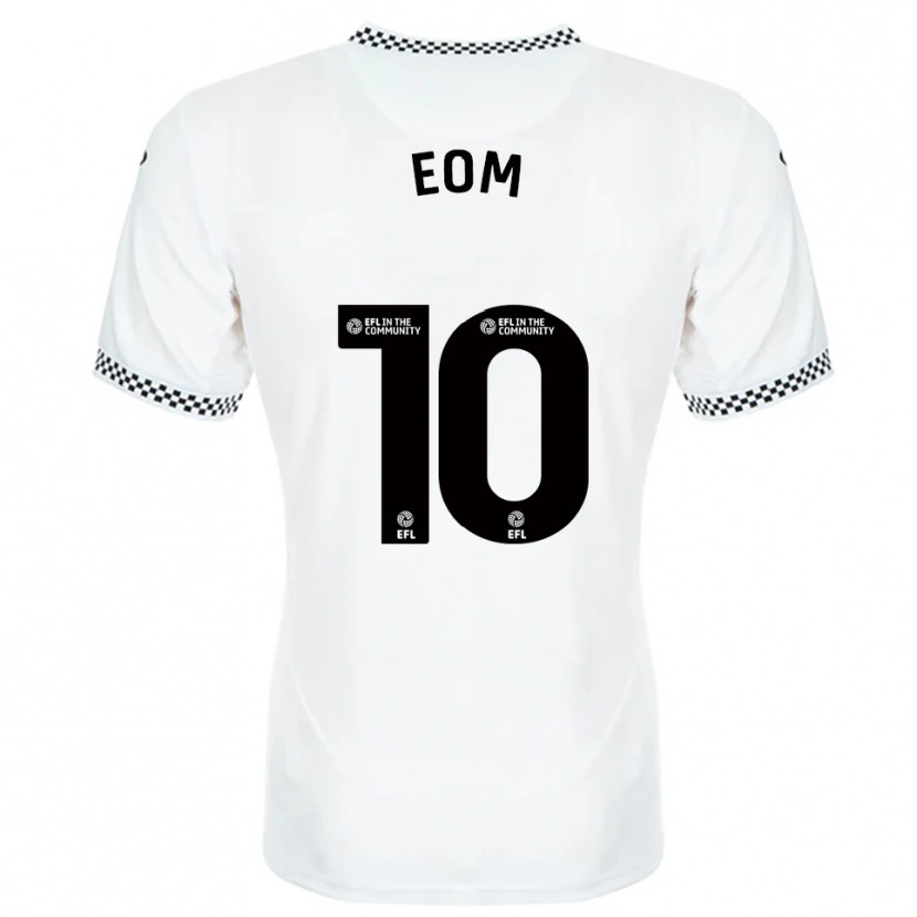 Danxen Mujer Camiseta Ji-Sung Eom #10 Blanco Naranja 1ª Equipación 2025/26 La Camisa México