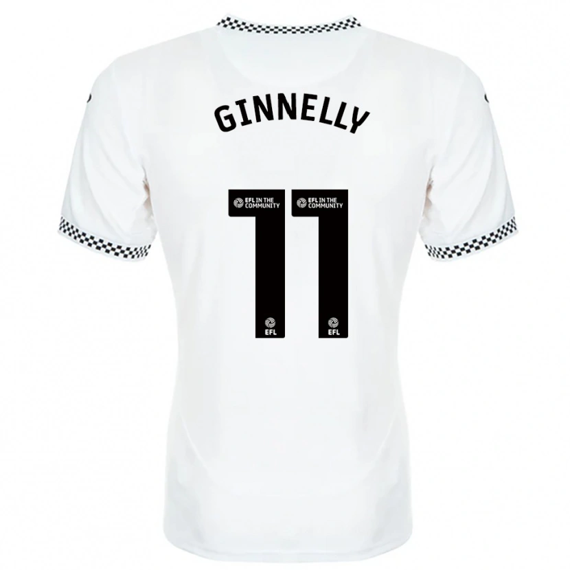 Danxen Mujer Camiseta Josh Ginnelly #11 Blanco Naranja 1ª Equipación 2025/26 La Camisa México
