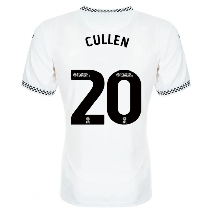 Danxen Mujer Camiseta Liam Cullen #20 Blanco Naranja 1ª Equipación 2025/26 La Camisa México