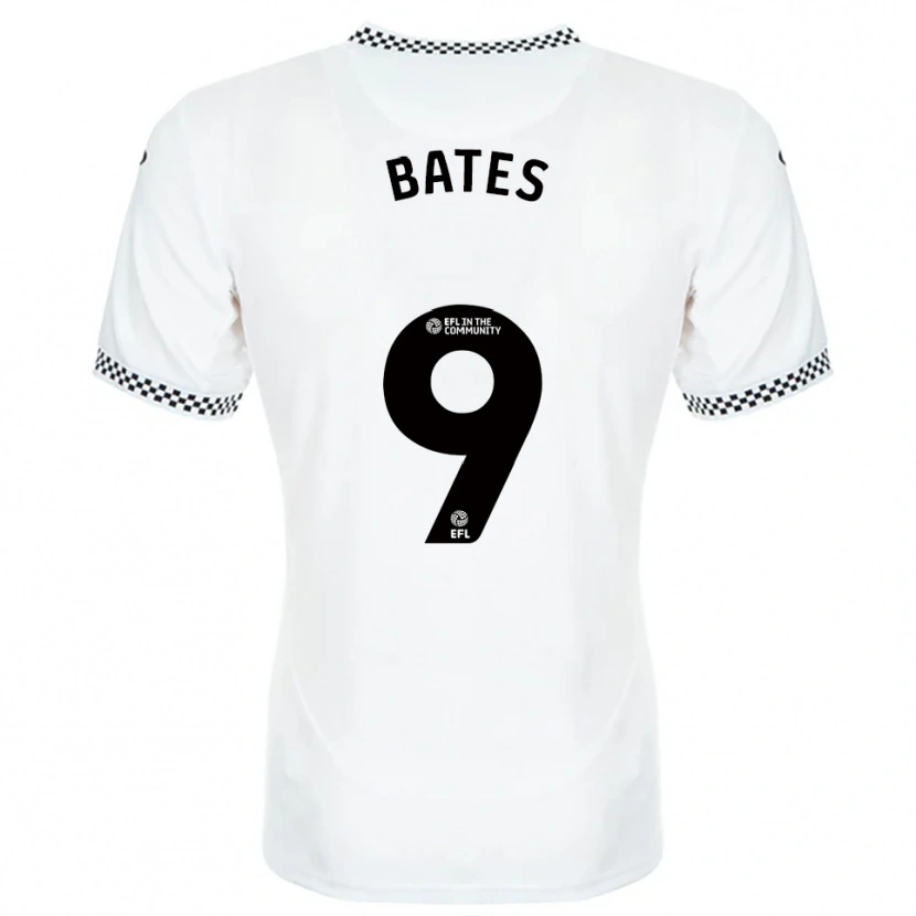 Danxen Mujer Camiseta Morgan Bates #9 Blanco Naranja 1ª Equipación 2025/26 La Camisa México