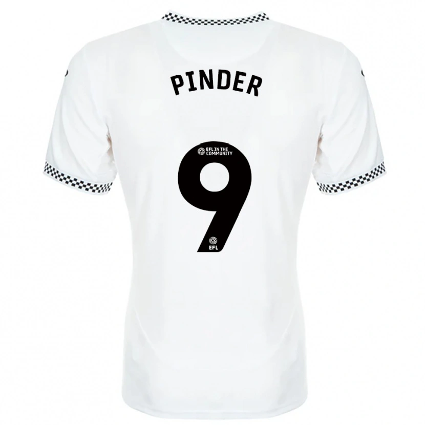 Danxen Mujer Camiseta Robyn Pinder #9 Blanco Naranja 1ª Equipación 2025/26 La Camisa México