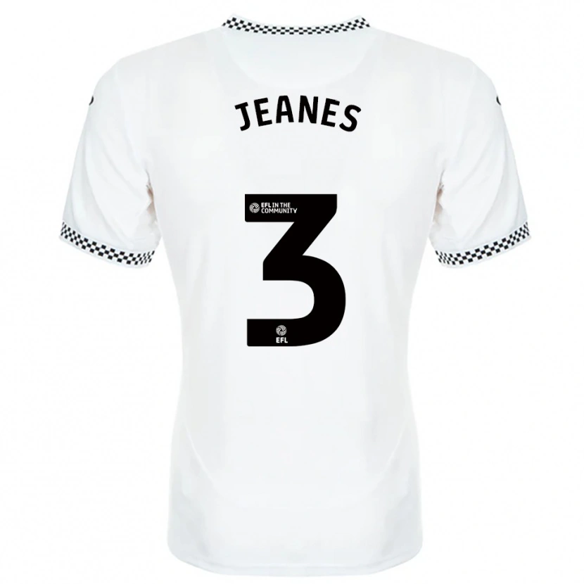 Danxen Mujer Camiseta Zac Jeanes #3 Blanco Naranja 1ª Equipación 2025/26 La Camisa México