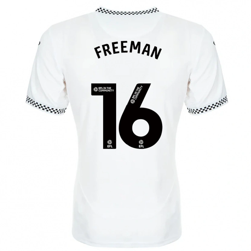 Danxen Mujer Camiseta Emily Freeman #16 Blanco Naranja 1ª Equipación 2025/26 La Camisa México
