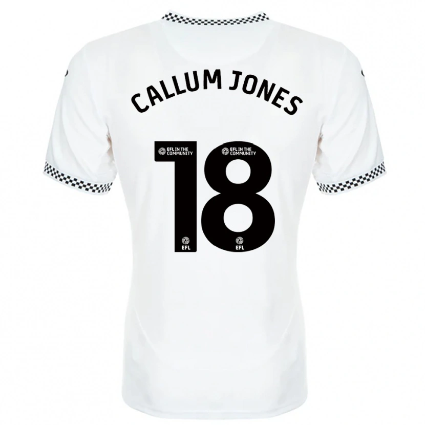 Danxen Mujer Camiseta Callum Jones #18 Blanco Naranja 1ª Equipación 2025/26 La Camisa México