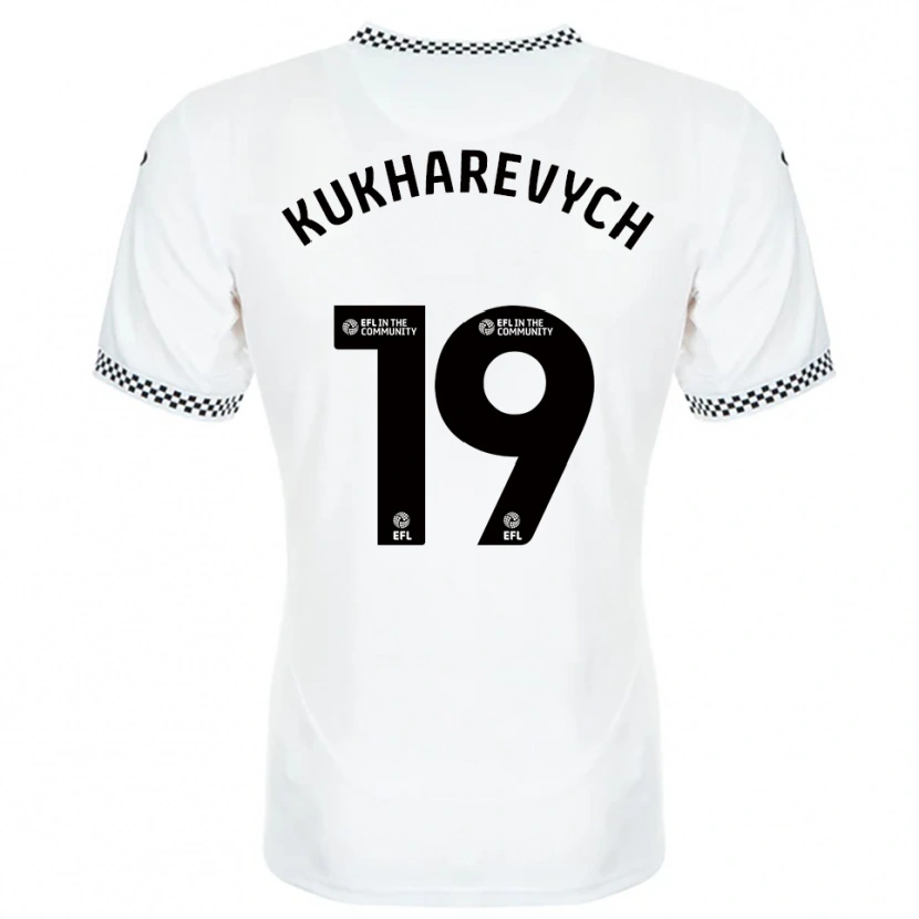 Danxen Mujer Camiseta Mykola Kukharevych #19 Blanco Naranja 1ª Equipación 2025/26 La Camisa México
