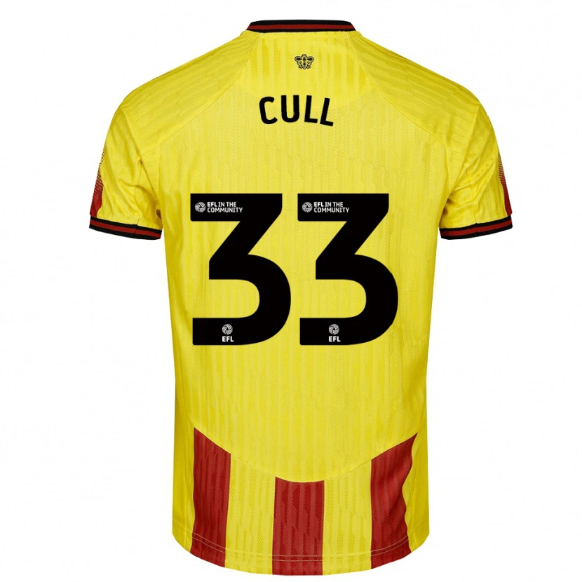 Danxen Mujer Camiseta Hermione Cull #33 Amarillo Rojo 1ª Equipación 2025/26 La Camisa México