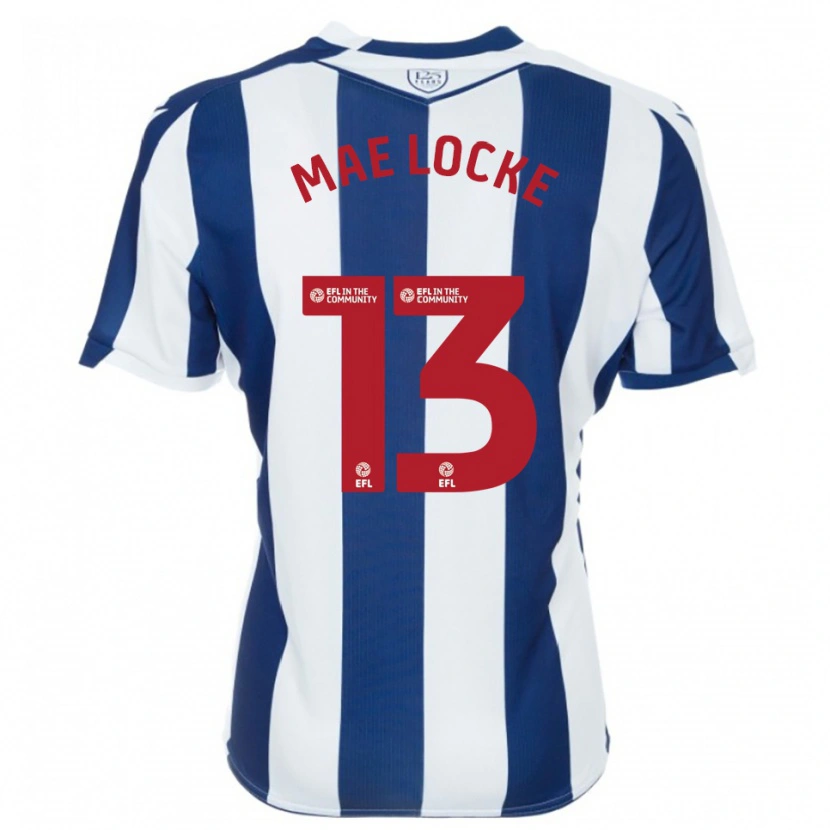 Danxen Mujer Camiseta Ellie Mae Locke #13 Azul Marino Blanco 1ª Equipación 2025/26 La Camisa México