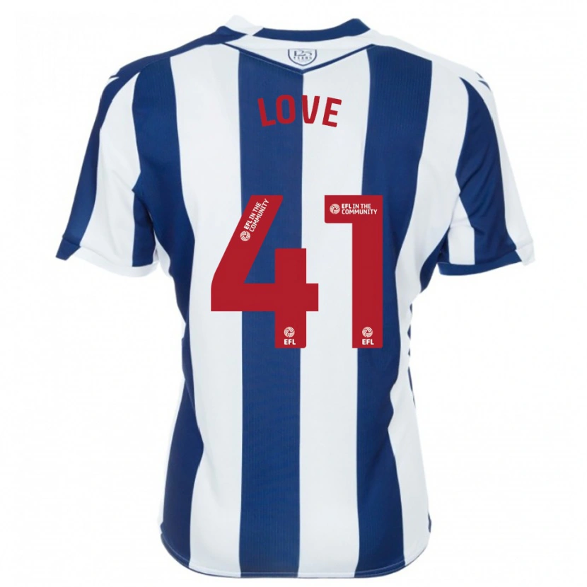 Danxen Mujer Camiseta Layton Love #41 Azul Marino Blanco 1ª Equipación 2025/26 La Camisa México