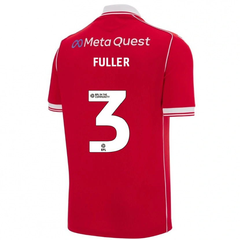 Danxen Mujer Camiseta Olivia Fuller #3 Rojo Blanco 1ª Equipación 2025/26 La Camisa México