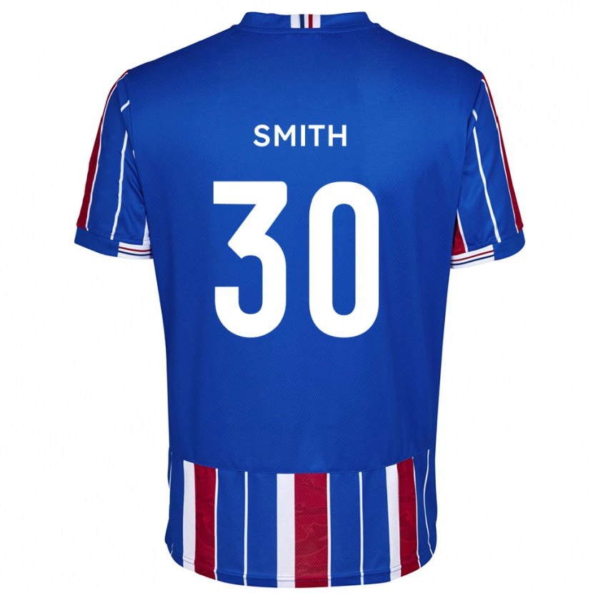 Danxen Mujer Camiseta Jude Smith #30 Azul Rojo Blanco 1ª Equipación 2025/26 La Camisa México